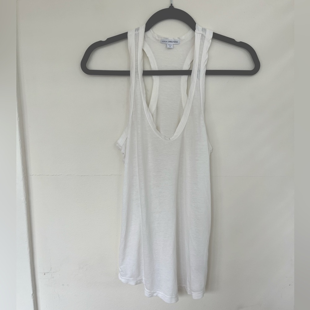 James Perse Racerback Tank, Size 0